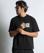 〔BLACK LABEL〕：CVC天竺 速乾 ネオンロゴTEE