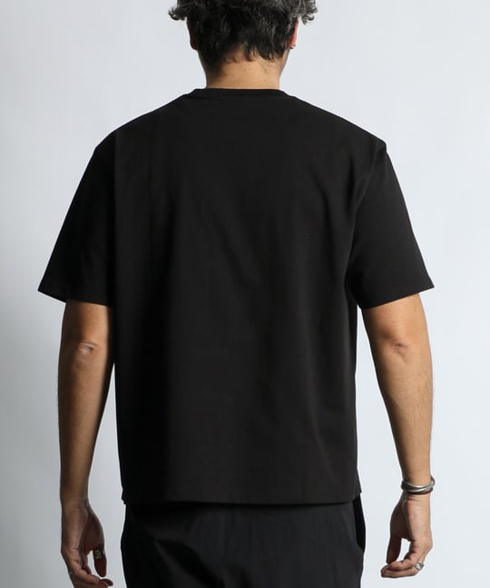 〔BLACK LABEL〕：CVC天竺 速乾 ネオンロゴTEE