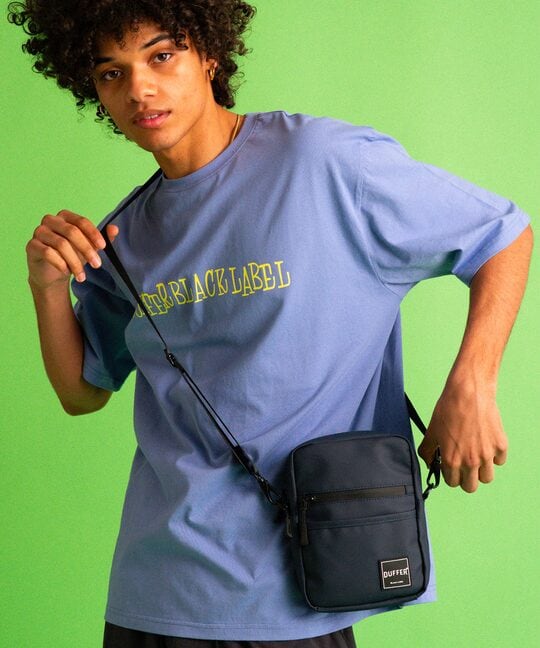 〔BLACK LABEL〕：CVC天竺 速乾 90sロゴTEE