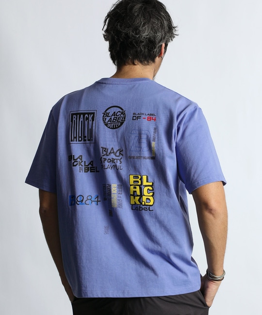 〔BLACK LABEL〕：CVC天竺 速乾 90sロゴTEE