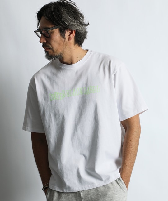 〔BLACK LABEL〕：CVC天竺 速乾 90sロゴTEE