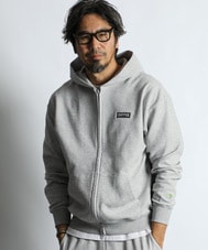 〔BLACK LABEL〕：セットアップ対応 ミニパイル ジップフーディ