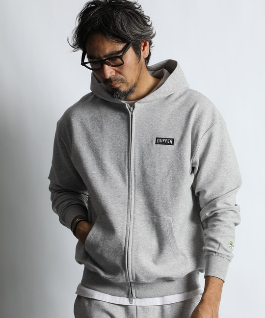 〔BLACK LABEL〕：セットアップ対応 ミニパイル ジップフーディ