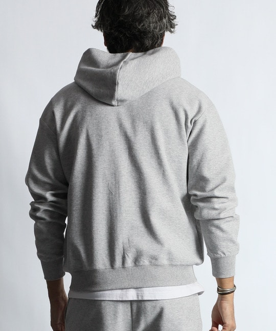 〔BLACK LABEL〕：セットアップ対応 ミニパイル ジップフーディ