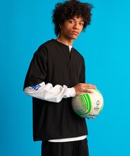 〔BLACK LABEL〕：セットアップ対応 ストレッチ 半袖トップス