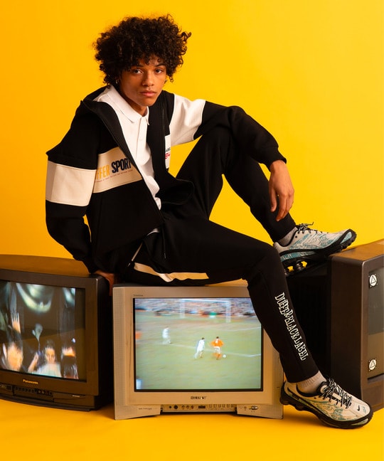 〔BLACK LABEL〕：セットアップ対応 ソロナ スリムパンツ