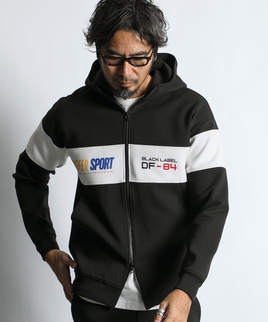 〔BLACK LABEL〕：セットアップ対応 ソロナ スタンドパーカー