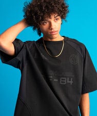 〔BLACK LABEL〕：ソロナポンチ メッシュパネル ゲームTEE