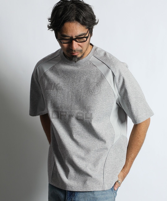 〔BLACK LABEL〕：ソロナポンチ メッシュパネル ゲームTEE