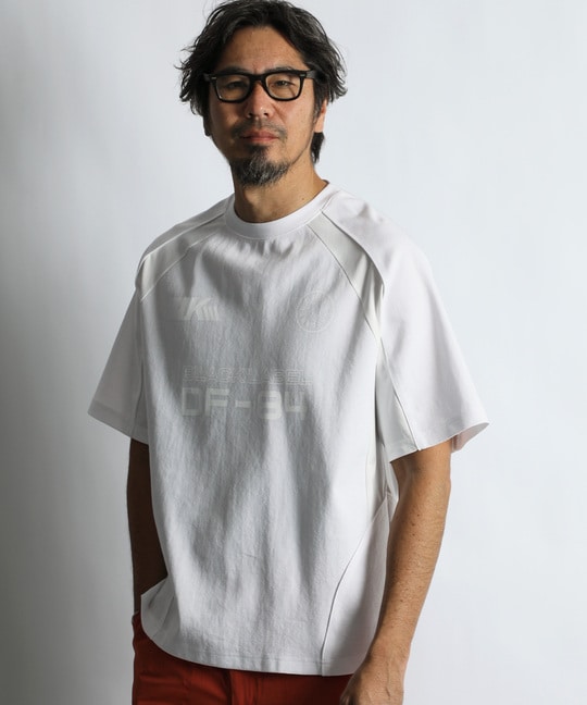 〔BLACK LABEL〕：ソロナポンチ メッシュパネル ゲームTEE