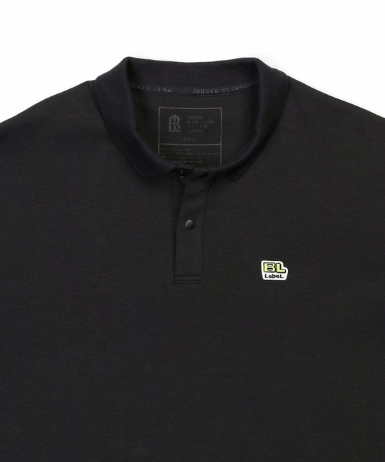 〔BLACK LABEL〕：ソロナポンチ リブ ポロシャツ