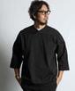 〔BLACK LABEL〕：ソロナポンチ フットボール VネックTEE
