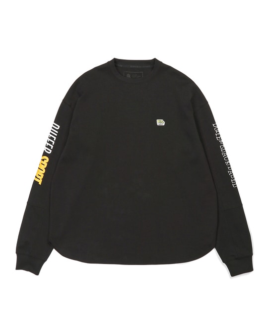 〔BLACK LABEL〕：ソロナポンチ プリント ロングスリーブTEE