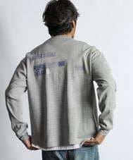 〔BLACK LABEL〕：ソロナポンチ プリント ロングスリーブTEE