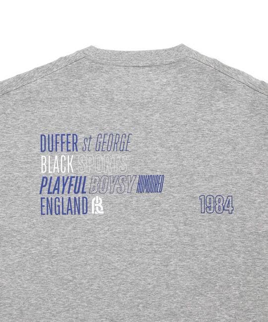 〔BLACK LABEL〕：ソロナポンチ プリント ロングスリーブTEE