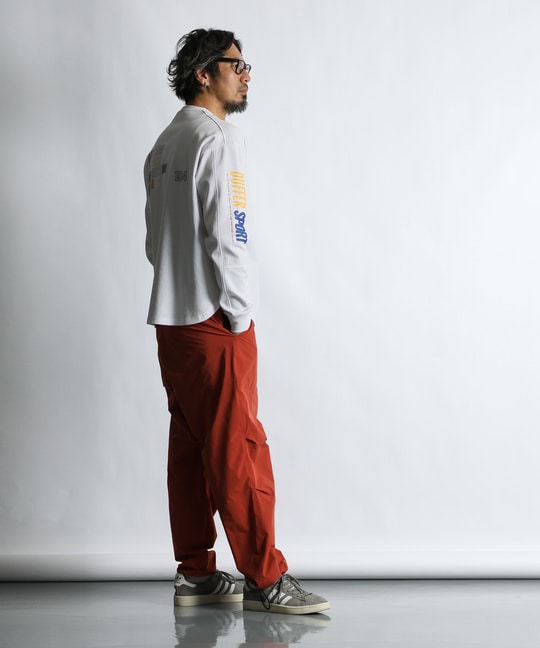 〔BLACK LABEL〕：ソロナポンチ プリント ロングスリーブTEE