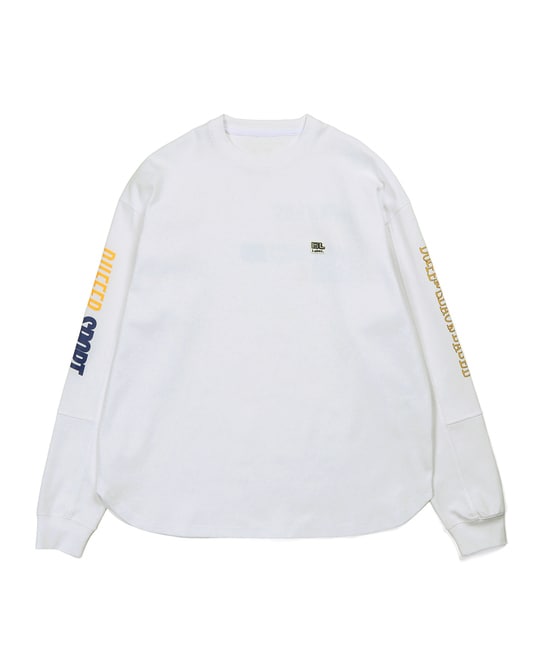 〔BLACK LABEL〕：ソロナポンチ プリント ロングスリーブTEE