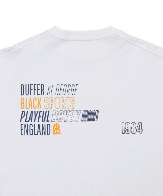 〔BLACK LABEL〕：ソロナポンチ プリント ロングスリーブTEE