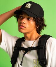 〔BLACK LABEL〕：90sロゴ メッシュ キャップ