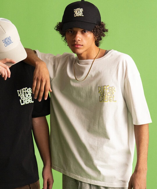 〔BLACK LABEL〕：90sロゴ メッシュ キャップ