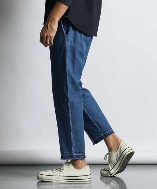 レインボー デニム スラックス