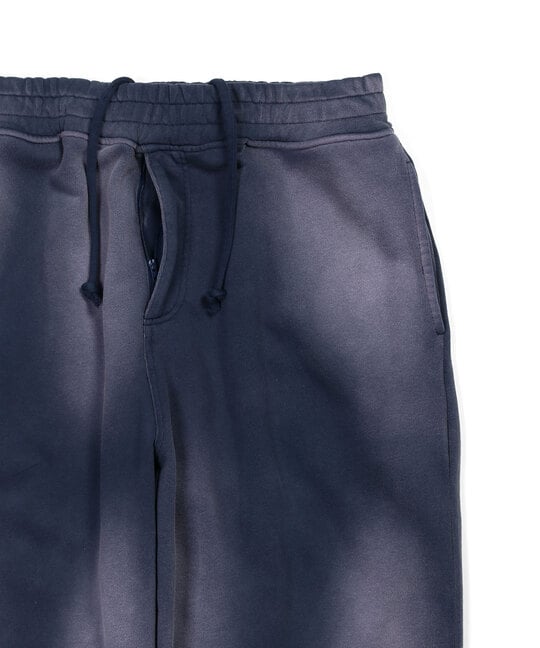 バイオウォッシュ ユーズド加工 スウェット ワイドパンツ