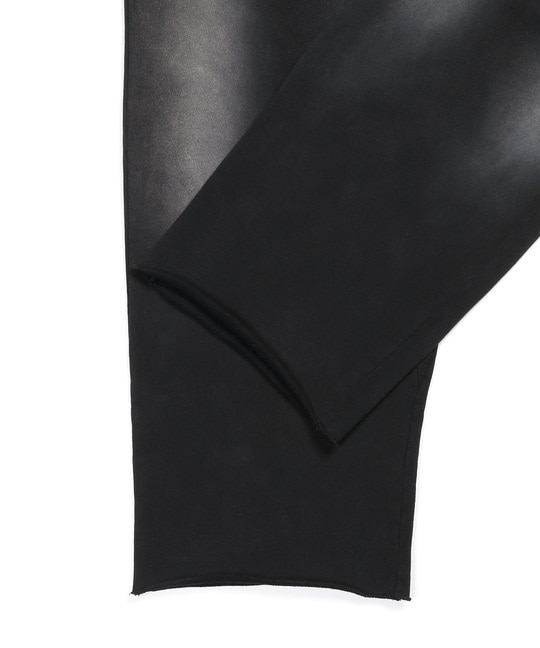 バイオウォッシュ ユーズド加工 スウェット ワイドパンツ