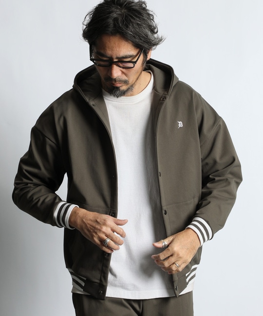 機能素材「エアフレックス」セットアップ スナップパーカー