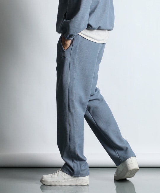 セットアップ対応 ニットライク ラッセル イージー ストレートパンツ