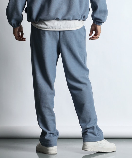 セットアップ対応 ニットライク ラッセル イージー ストレートパンツ