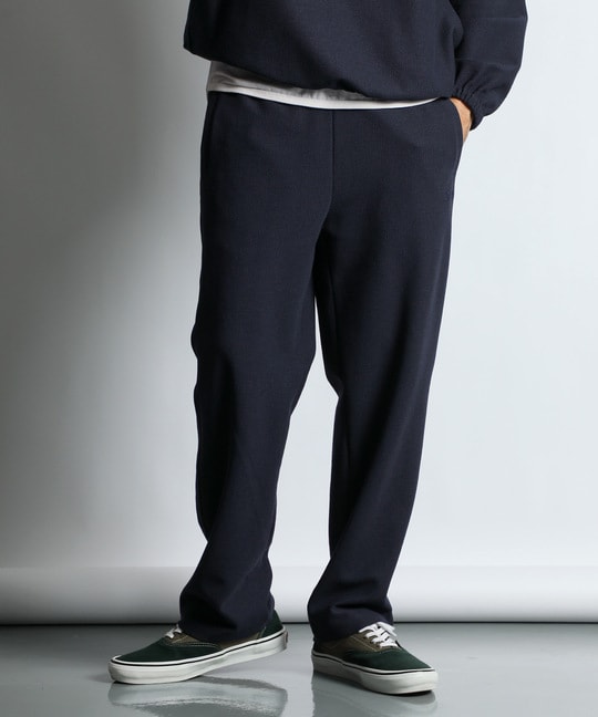 セットアップ対応 ニットライク ラッセル イージー ストレートパンツ