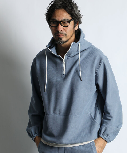 セットアップ対応 ニットライク ラッセル プルオーバー フーディー