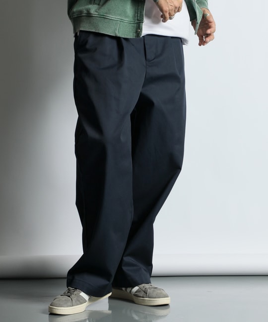 DICKIES &times; DUFFER ワンタック ワイドテーパードパンツ