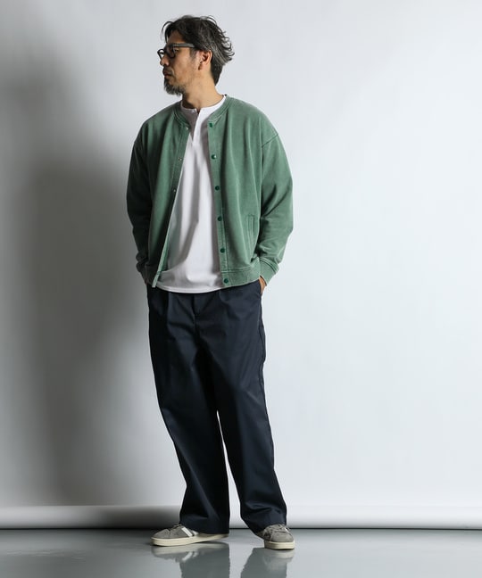 DICKIES × DUFFER ワンタック ワイドテーパードパンツ