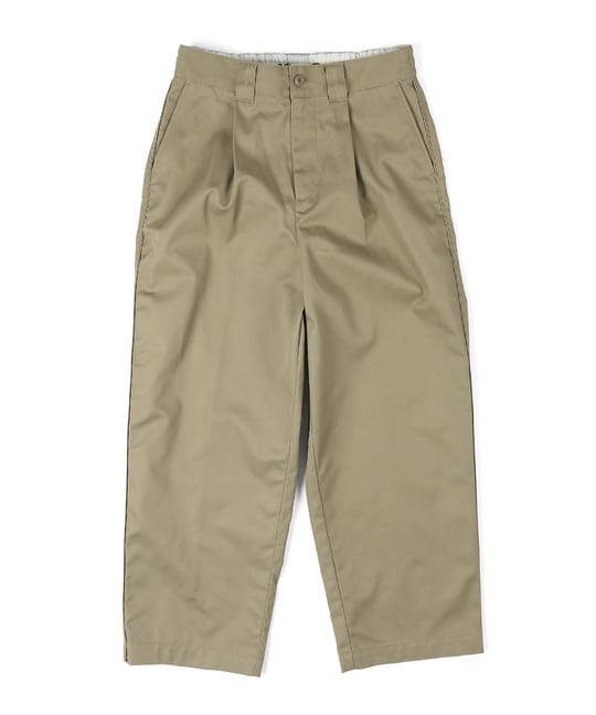 DICKIES × DUFFER ワンタック ワイドテーパードパンツ
