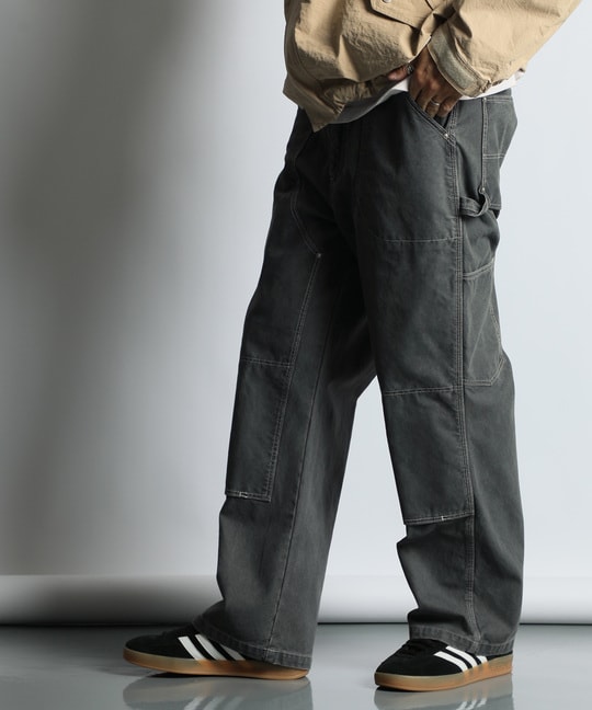ヴィンテージ加工 ダック ダブルニー ワークパンツ