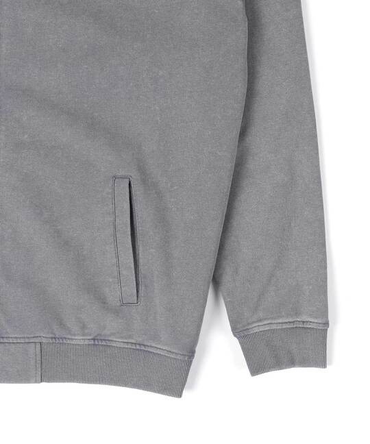 ヴィンテージ加工 スウェット スナップカーディガン