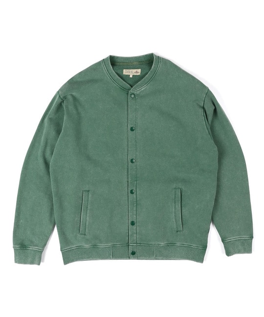 ヴィンテージ加工 スウェット スナップカーディガン