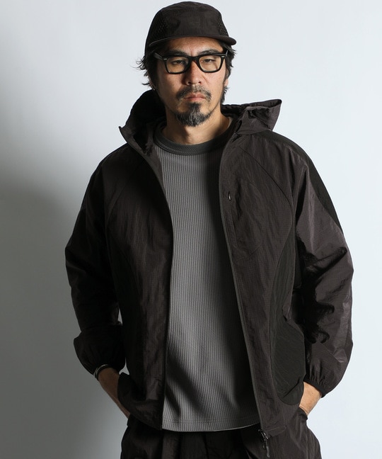 セットアップ対応 テック リップストップ マウンテンパーカー