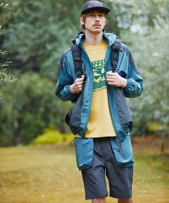 セットアップ対応 テック リップストップ マウンテンパーカー