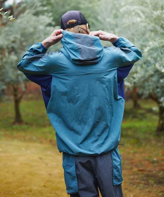 セットアップ対応 テック リップストップ マウンテンパーカー