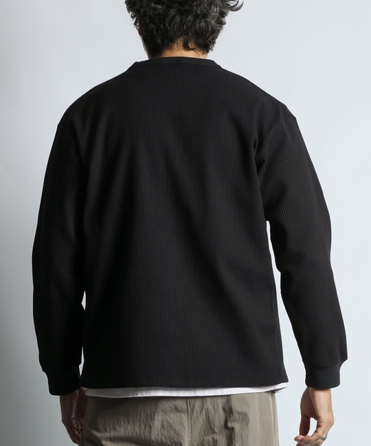 吸水速乾 ワッフル ロンTEE