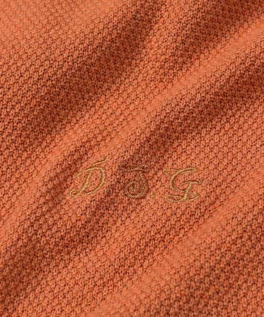 クルーネック コットン クレープニット