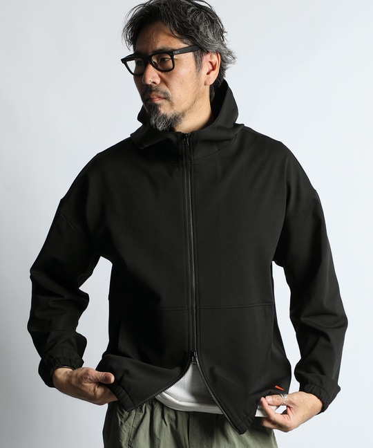 [360° THE CIRCLE STRETCH] BY WONDER SHAPE：セットアップ対応速乾 軽量 / ジップライトアウター