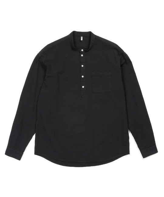 シアサッカー バンドカラーシャツ【WEB限定アイテム】