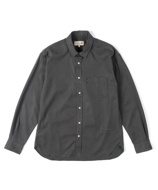 微起毛テンセル レギュラーカラーシャツ