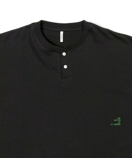 セットアップ対応 ヘビーウェイト ヘンリーネックTEE