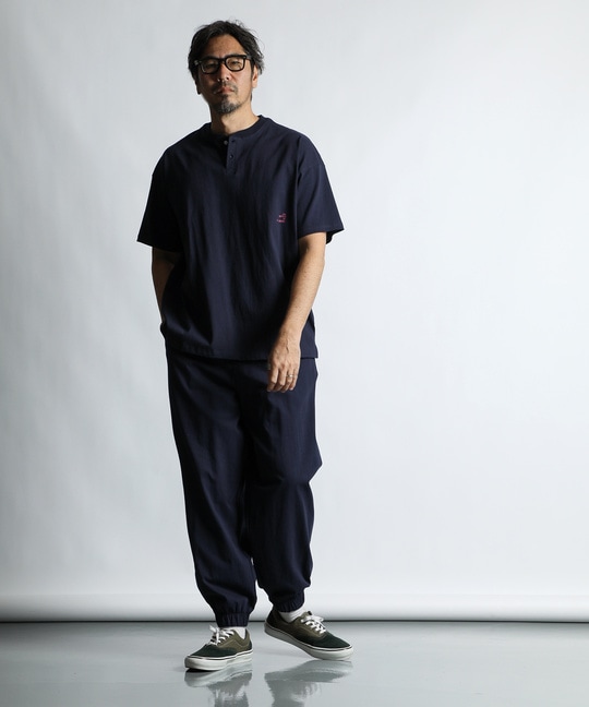 セットアップ対応 ヘビーウェイト ヘンリーネックTEE