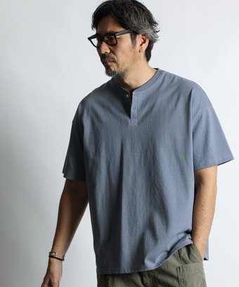 セットアップ対応 ヘビーウェイト ヘンリーネックTEE