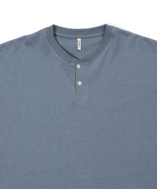 セットアップ対応 ヘビーウェイト ヘンリーネックTEE